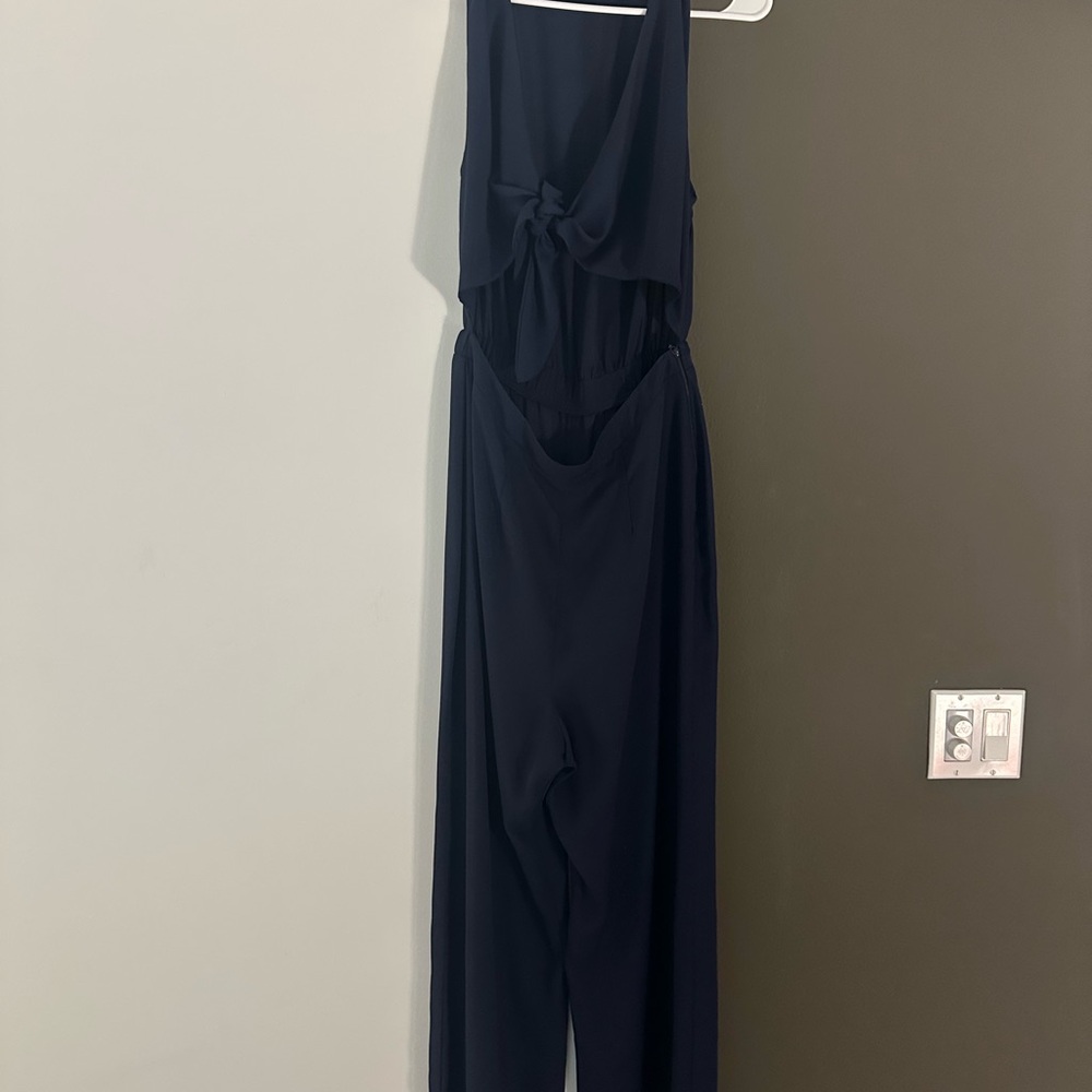Show Me Your Mumu Cut Out Navy Jumpsuit